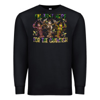 Black im just here for the crawfish Premium Sweatshirt - CowGirlArtShop