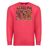 Cardinal im just here for the crawfish Premium Sweatshirt - CowGirlArtShop