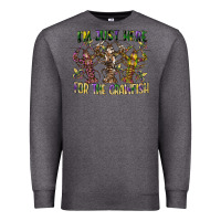 Charcoal Heather im just here for the crawfish Premium Sweatshirt - CowGirlArtShop