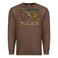 Chestnut im just here for the crawfish Premium Sweatshirt - CowGirlArtShop