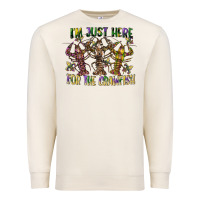 Sandshell im just here for the crawfish Premium Sweatshirt - CowGirlArtShop