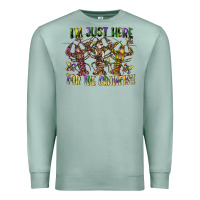 Seafoam im just here for the crawfish Premium Sweatshirt - CowGirlArtShop