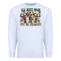 White im just here for the crawfish Premium Sweatshirt - CowGirlArtShop