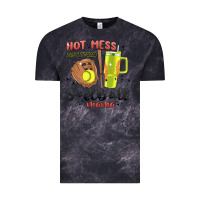 Cloud Black hot mess always stressed softball mama stanley cup Vintage Tee - MaliasSmallBusiness