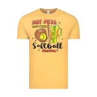 Vintage Mustard hot mess always stressed softball mama stanley cup Vintage Tee - MaliasSmallBusiness