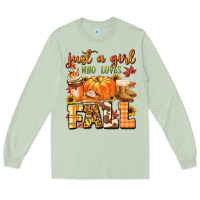 Matcha just a girl who loves fall Long Sleeve Tee - MaliasSmallBusiness