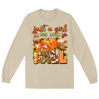 Mushroom just a girl who loves fall Long Sleeve Tee - MaliasSmallBusiness