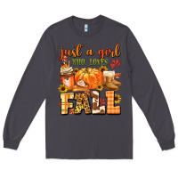 Smoke just a girl who loves fall Long Sleeve Tee - MaliasSmallBusiness