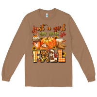 Toasted Coconut just a girl who loves fall Long Sleeve Tee - MaliasSmallBusiness