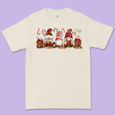 Christmas Gnomes Premium Tee Designed By Artiststas
