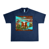 Navy longhorn tumbler Urban Heavy Tee - AdoDesignShop
