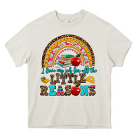 Cream i love my job for all the little reasons Heavy Core Tee - AdoDesignShop