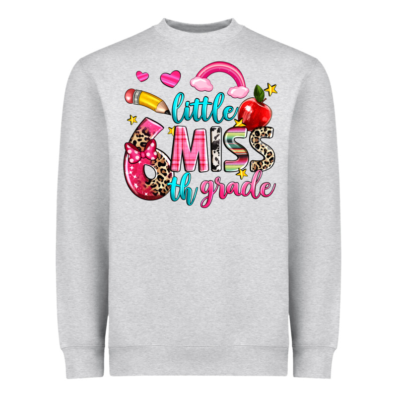 Little Miss Sixth Grade Heavyweight Sweatshirt by NancyCooperArtShop | Teevron