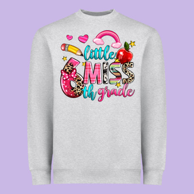 Little Miss Sixth Grade Heavyweight Sweatshirt Designed By Nancycooperartshop