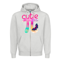 Dove Grey cutie Zipper Hoodie - Bettercallsaul