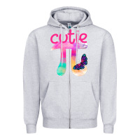 Heather Grey cutie Zipper Hoodie - Bettercallsaul
