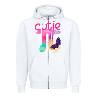 White cutie Zipper Hoodie - Bettercallsaul