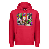 Cardinal mardi gras heifers Premium Hoodie - CowGirlArtShop