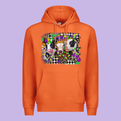 Mardi Gras Heifers Premium Hoodie Designed By Cowgirlartshop