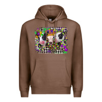 Chestnut mardi gras heifers Premium Hoodie - CowGirlArtShop