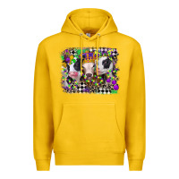 Lemon mardi gras heifers Premium Hoodie - CowGirlArtShop