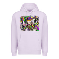 Lilac mardi gras heifers Premium Hoodie - CowGirlArtShop