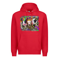 Red mardi gras heifers Premium Hoodie - CowGirlArtShop