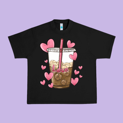 Valentine Coffee Lover Urban Heavy Tee Designed By Maliassmallbusiness