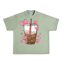 Oil Green valentine coffee lover Urban Heavy Tee - MaliasSmallBusiness