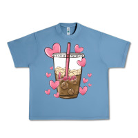 Pebble Blue valentine coffee lover Urban Heavy Tee - MaliasSmallBusiness