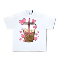 White valentine coffee lover Urban Heavy Tee - MaliasSmallBusiness