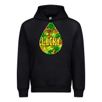 Black St.patrick's teardrop earrings Urban Hoodie - FaDigitalArtStudio