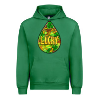 Emerald St.patrick's teardrop earrings Urban Hoodie - FaDigitalArtStudio