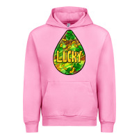Fuchsia Pink St.patrick's teardrop earrings Urban Hoodie - FaDigitalArtStudio