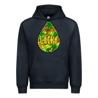 Navy St.patrick's teardrop earrings Urban Hoodie - FaDigitalArtStudio