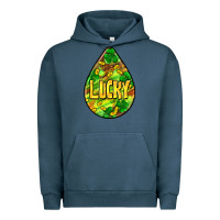 Pigment Midnight Navy St.patrick's teardrop earrings Urban Hoodie - FaDigitalArtStudio