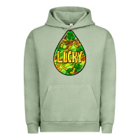 Pigment Oil Green St.patrick's teardrop earrings Urban Hoodie - FaDigitalArtStudio
