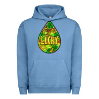 Pigment Pebble Blue St.patrick's teardrop earrings Urban Hoodie - FaDigitalArtStudio