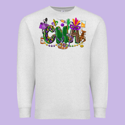 Cma Mardi Gras Cowgirl Premium Sweatshirt Designed By Cowgirlartshop