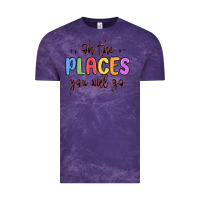 Cloud Purple oh the places you will go Vintage Tee - MaliasSmallBusiness