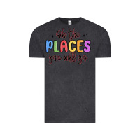 Vintage Black oh the places you will go Vintage Tee - MaliasSmallBusiness