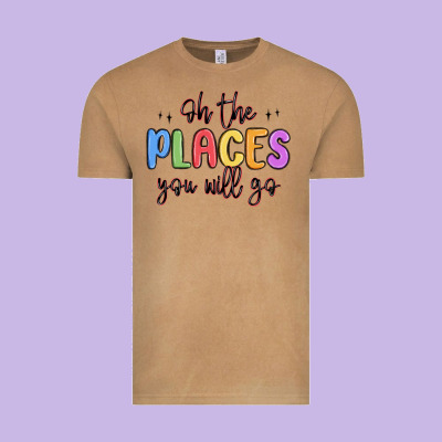 Oh The Places You Will Go Vintage Tee Designed By Maliassmallbusiness