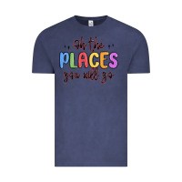Vintage Denim oh the places you will go Vintage Tee - MaliasSmallBusiness
