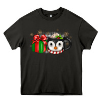 Asphalt Christmas penguin coffee Heavy Core Tee - JahusDesignShop
