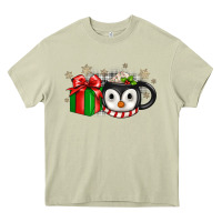 Mossy Christmas penguin coffee Heavy Core Tee - JahusDesignShop