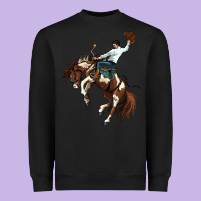 American Paint Horse Rodeo Cowboy Heavyweight Sweatshirt Designed By Maliassmallbusiness