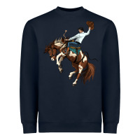 Navy american paint horse rodeo cowboy Heavyweight Sweatshirt - MaliasSmallBusiness