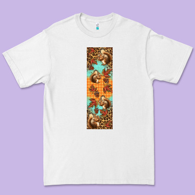 Autumn Squirrel Premium Tee Designed By Bundleandbundleshop