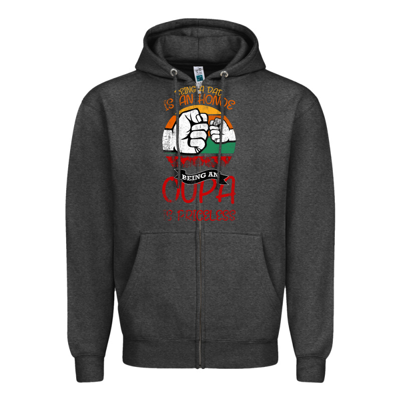 Being A Dad Is An Honor Being Papa Is Priceless Zipper Hoodie by Bettercallsaul | Teevron