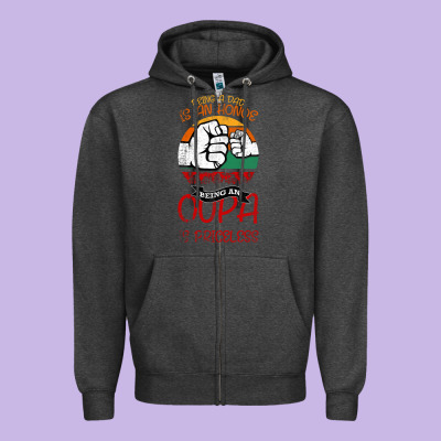 Being A Dad Is An Honor Being Papa Is Priceless Zipper Hoodie Designed By Bettercallsaul